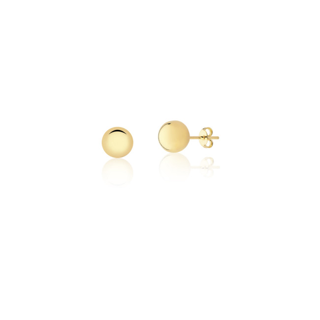 Brinco Fixo Bola 5mm Folheado a Ouro 18k
