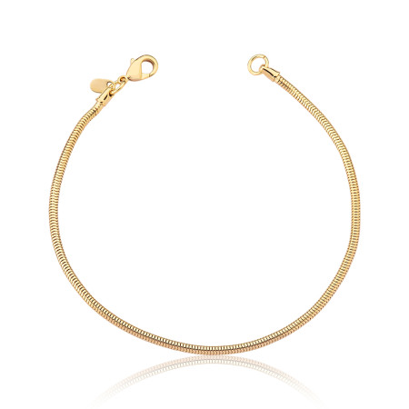 Pulseira Snake 18cm Folheada a Ouro 18k