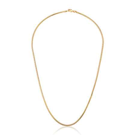 Corrente Snake 45cm Folheada a Ouro 18k