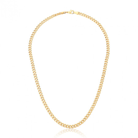 Corrente Grumet 50cm (5mm) Folheada a Ouro 18k