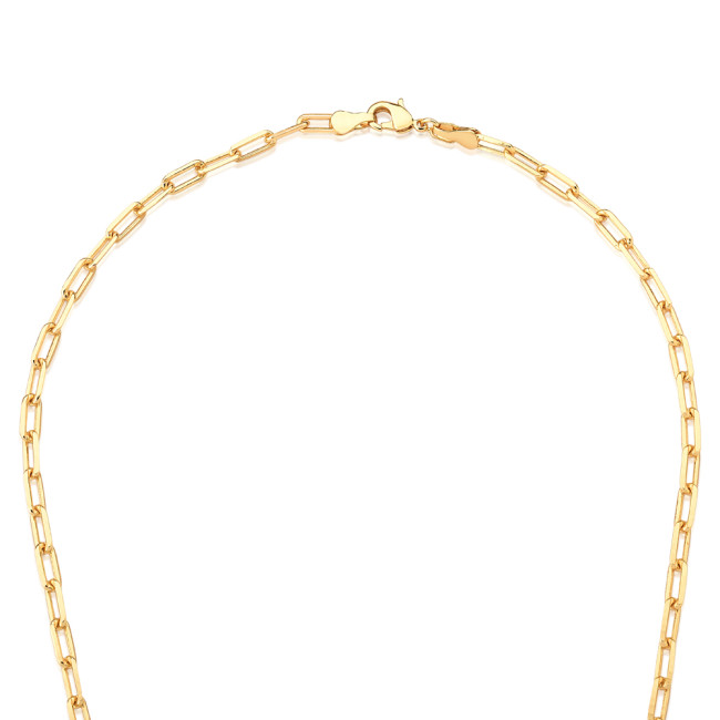 Corrente Cartier 60cm (4mm) Folheada a Ouro 18k