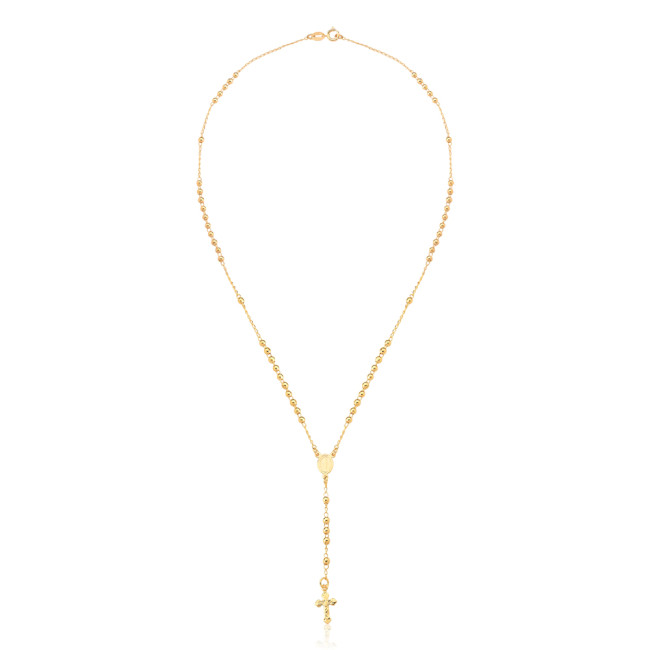 Terço Nossa Senhora das Graças 45cm Folheado a Ouro 18k