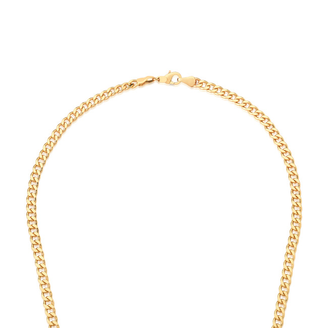 Corrente Grumet 70cm (5mm) Folheada a Ouro 18k
