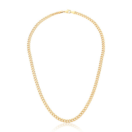 Corrente Grumet 70cm (5mm) Folheada a Ouro 18k