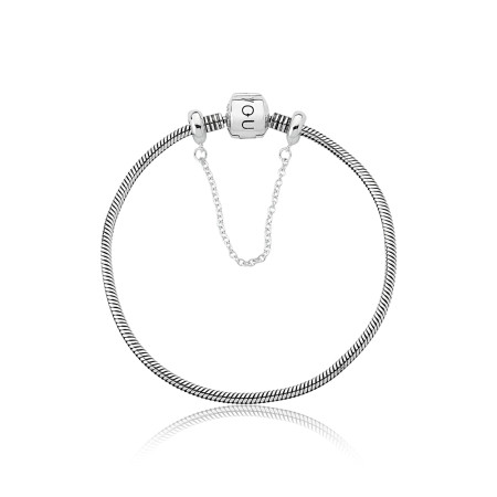 Pulseira Prata You Trava Snake Lumaê C/ Pega Ladrão 20cm