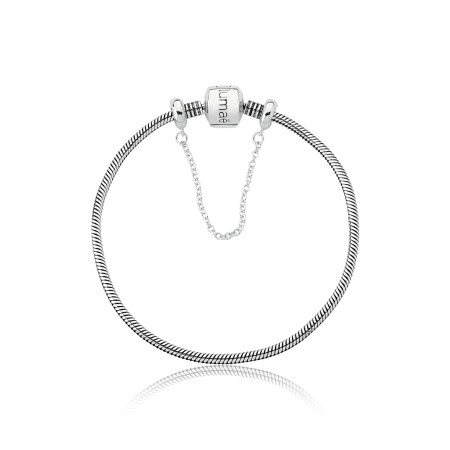 Pulseira Prata You Trava Snake Lumaê C/ Pega Ladrão 22cm