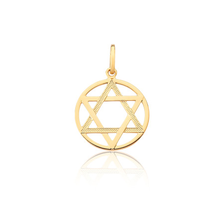 Pingente Selo de Salomão Folheado a Ouro 18k