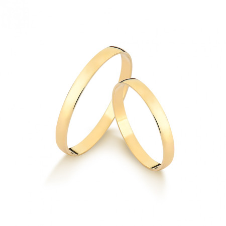 Aliança de Casamento Ouro 10k Lisa / 2,2mm (Valor da unidade)