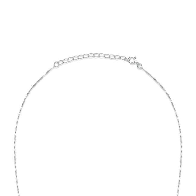 Corrente Prata Veneziana 40cm + 5cm de Extensor