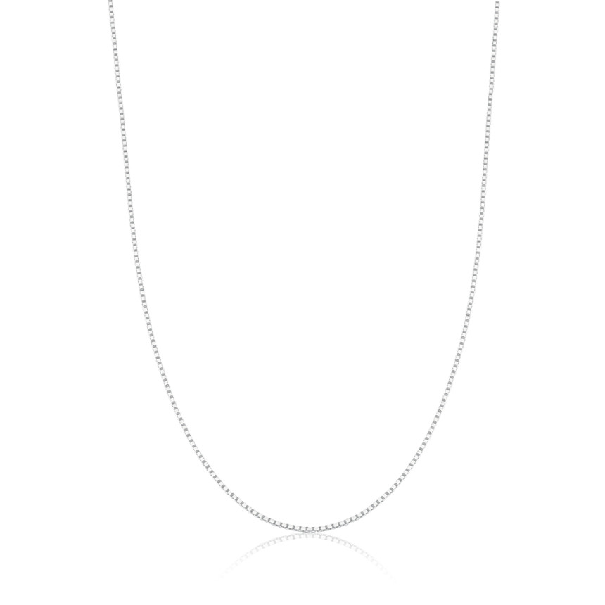 Corrente Prata Veneziana 40cm + 5cm de Extensor