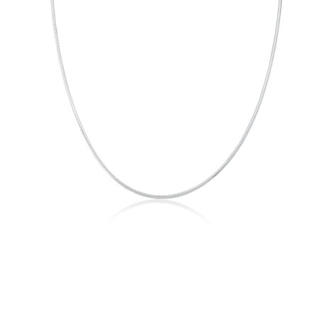 Corrente Prata Snake 40cm