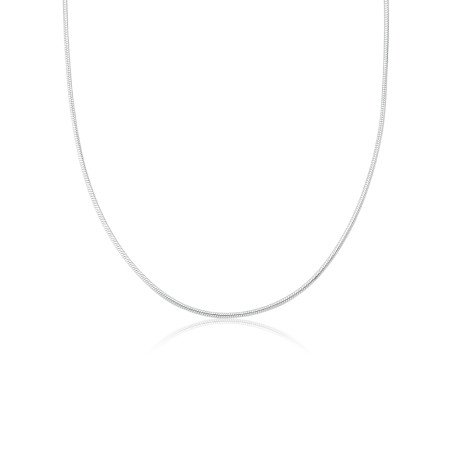 Corrente Prata Snake 45cm