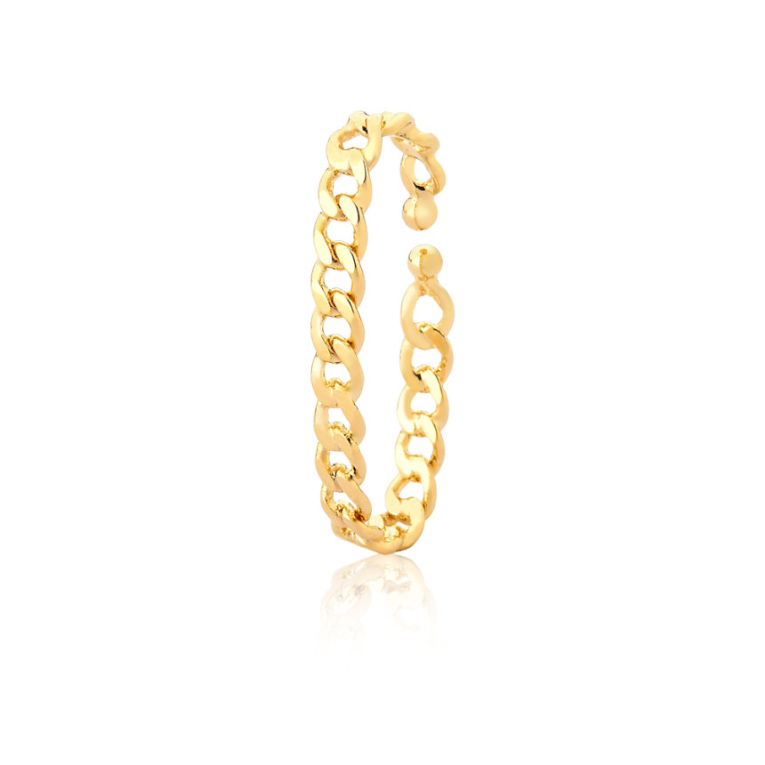 Piercing Orelha Conch Grumet M Folheado a Ouro 18k (Pressão) UNIDADE