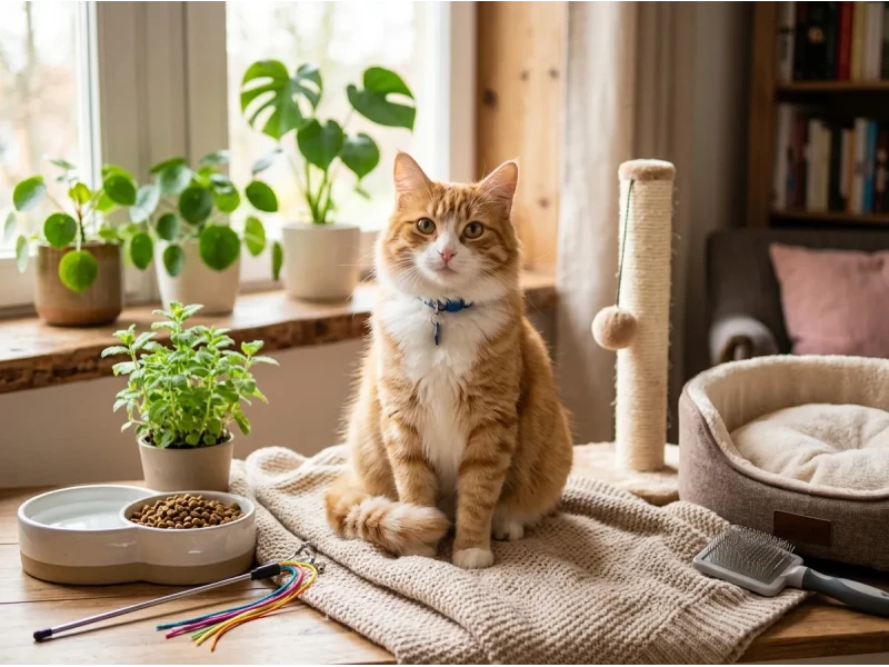 Gatos amam ver o mundo do alto! 