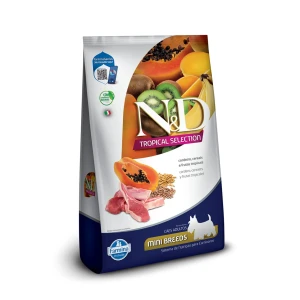 Ração Farmina N&D Tropical Selection para Cães Adultos de Porte Mini e Pequeno Sabor Cordeiro, Cereais e Frutas Tropicais 2 kg