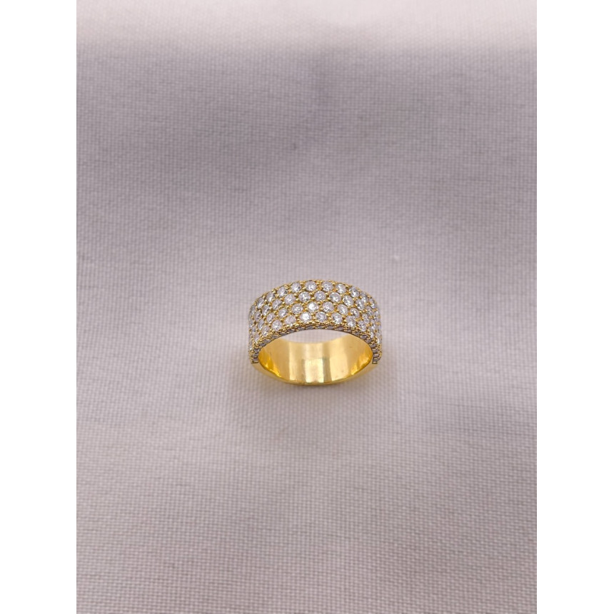 Anel Pavê de Diamantes