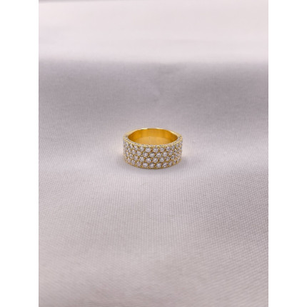 Anel Pavê de Diamantes