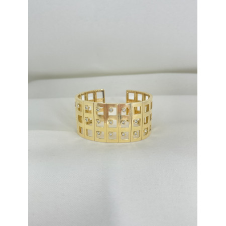Bracelete de Ouro com Diamantes