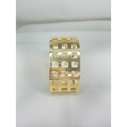 Bracelete de Ouro com Diamantes