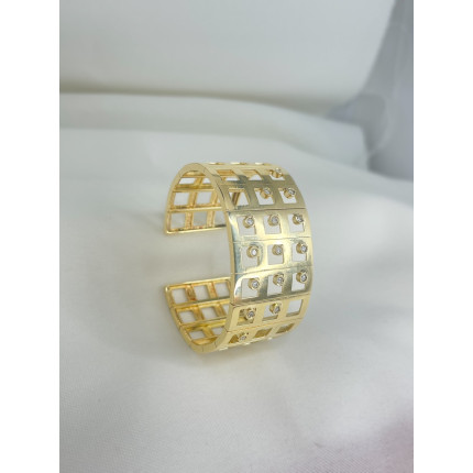 Bracelete de Ouro com Diamantes