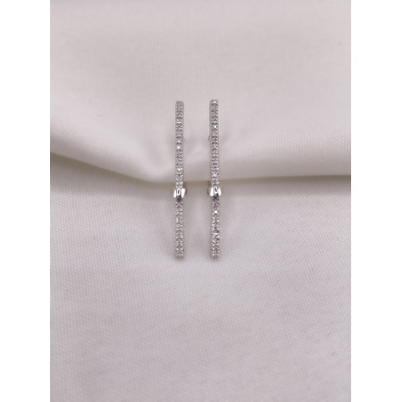 Brincos Barra de Diamantes