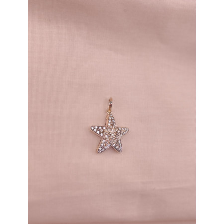 Pingente Estrela com Diamantes