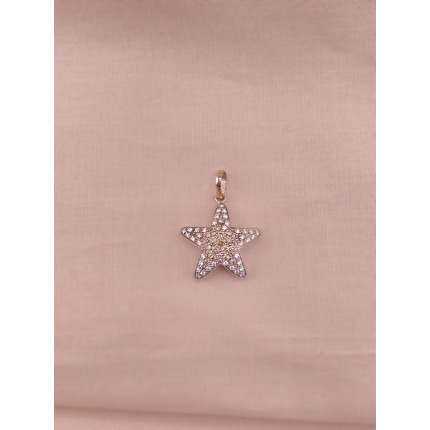 Pingente Estrela com Diamantes