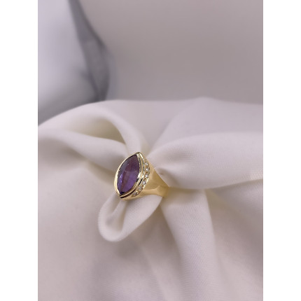 Anel com Ametista