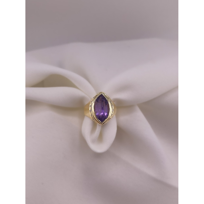 Anel com Ametista