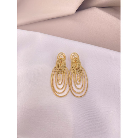 Brincos Trabalhado em Ouro Amarelo