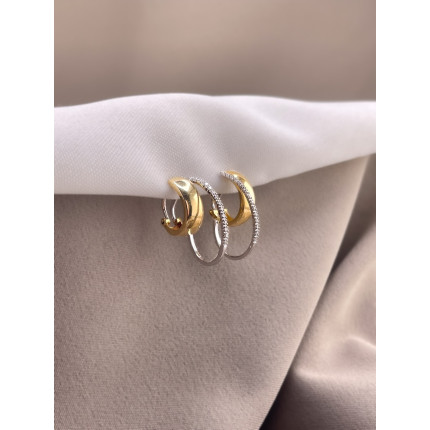 Brincos Argola com Diamantes Vivara
