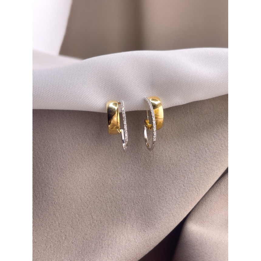 Brincos Argola com Diamantes Vivara