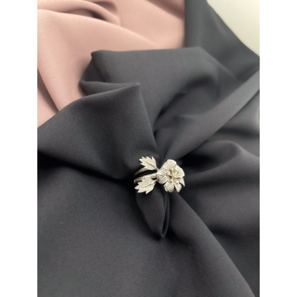 Anel Flor com Diamantes Articulado