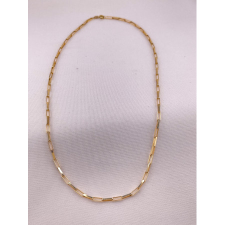 Corrente Malha Cartier Alongada