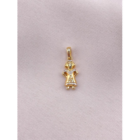 Pingente Menina 2 Tons