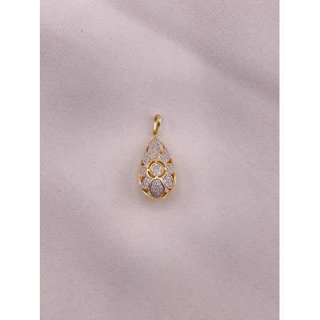 Pingente Gota com Diamantes