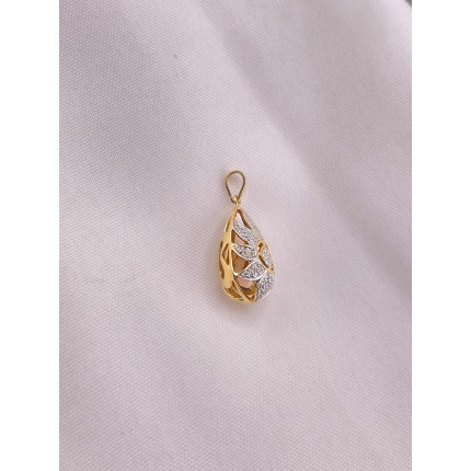 Pingente Gota com Diamantes