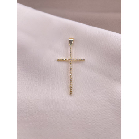 Pingente Cruz em Diamantes