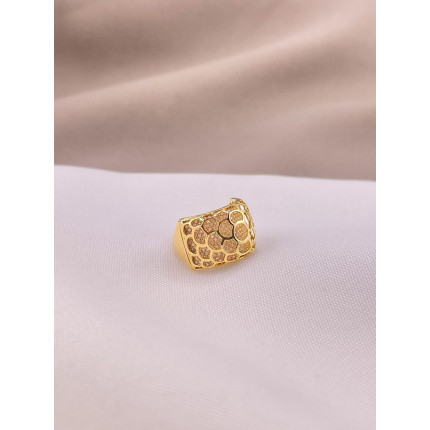 Anel Vazado com Diamantes