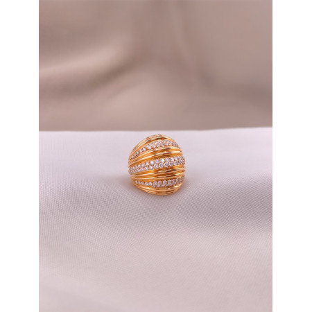 Anel Aros com Diamantes