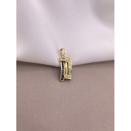 Pingente Retangular Estilizado