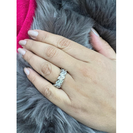 Aliança Inteira de Diamantes