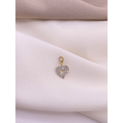 Pingente Coração Diamantes