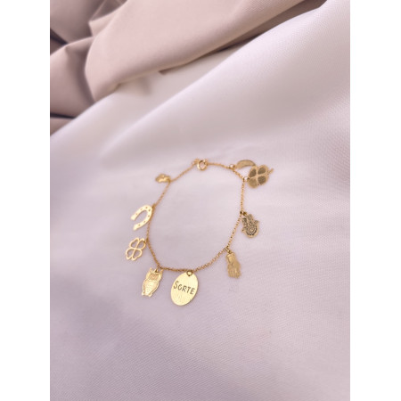 Pulseira Berloques da Sorte