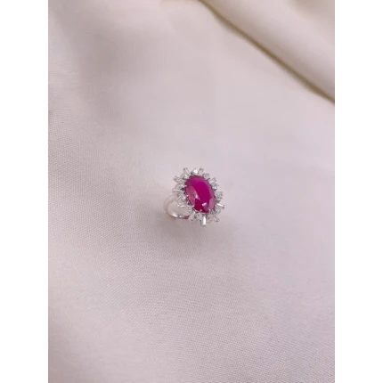 Anel Rubi e Diamantes