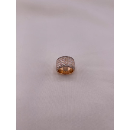 Anel Pavê de Diamantes