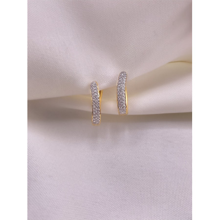 Brincos Argola com Diamantes