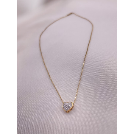 Colar Coração de Diamantes