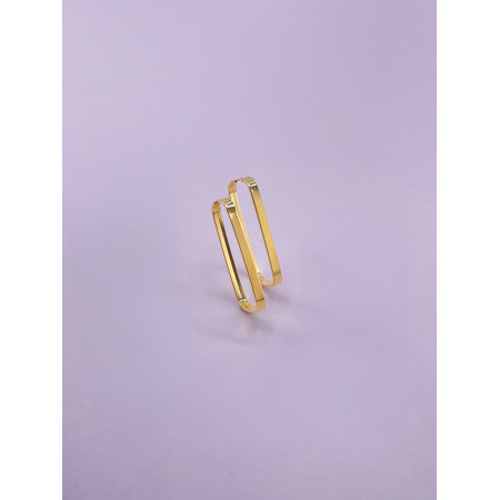 Brincos Argola Retangular