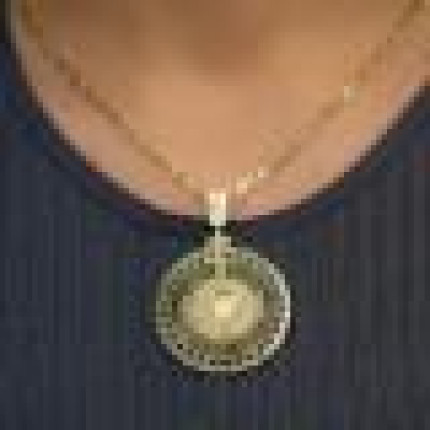 Pingente Mandala com Diamantes